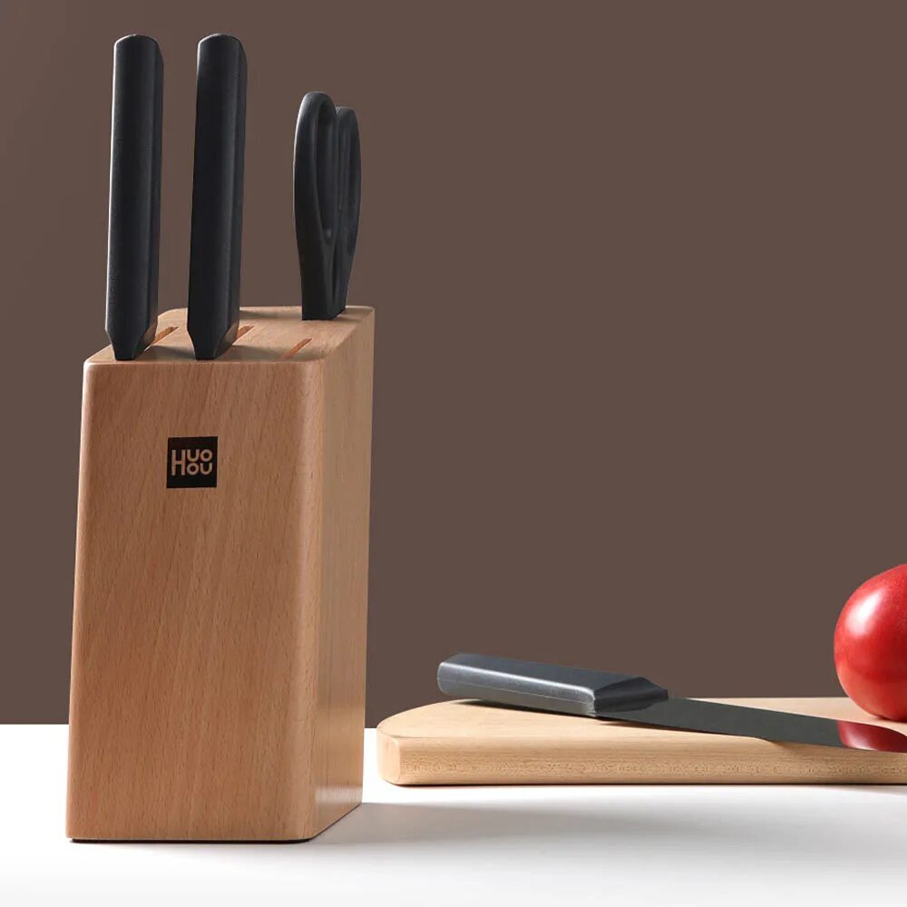 Набор ножей xiaomi huohou stainless steel kitchen knife set hu0095. Подставка для ножей деревянная с ножницами. Набор кухонных ножей xiaomi huo hou lite (hu0057. Набор ножей xiaomi huo hou. Набор ножей xiaomi.