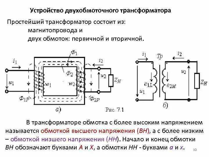 Схема однофазного двухобмоточного трансформатора. Схема трехфазного двухобмоточного трансформатора. Устройство трехфазного двухобмоточного трансформатора. Схема соединения двухобмоточного трансформатора. Вторичная обмотка трансформатора подключена