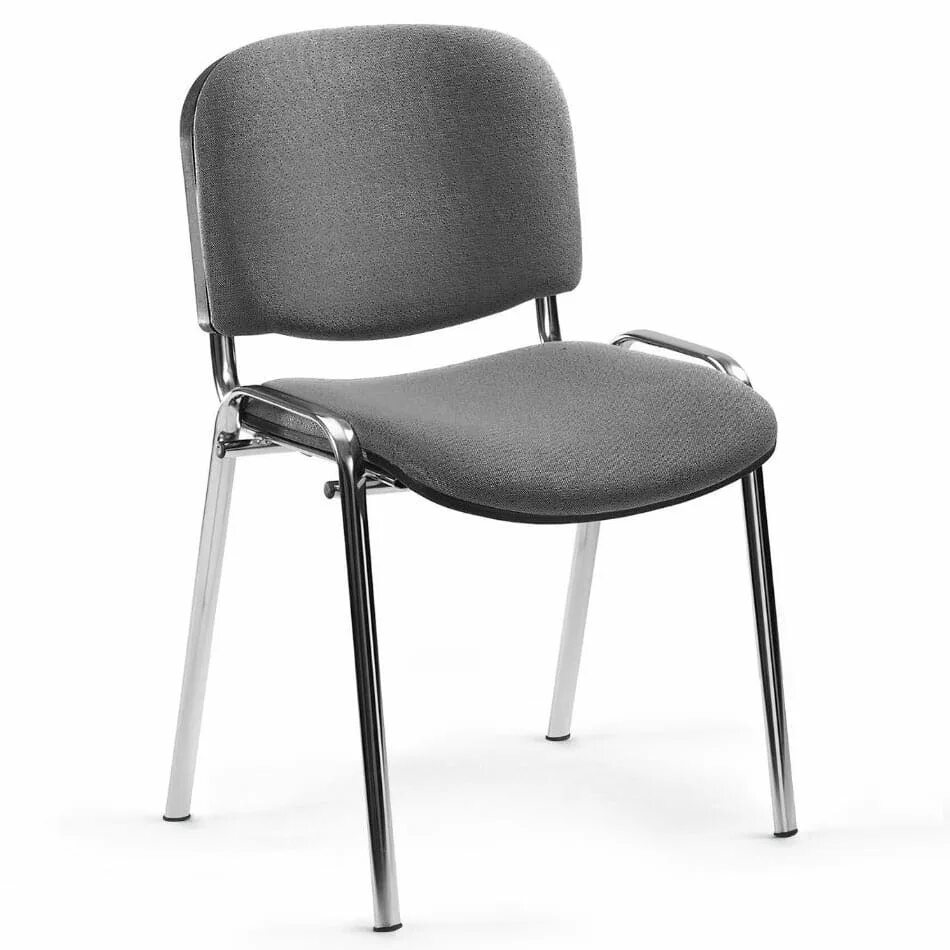 Изо стул (ткань ТК-3 св. серый, каркас хром). Стул изо хром Фабрикант. Стул изо (темно-серая ткань ТК-2) Ch. Стул офисный Фабрикант хром.
