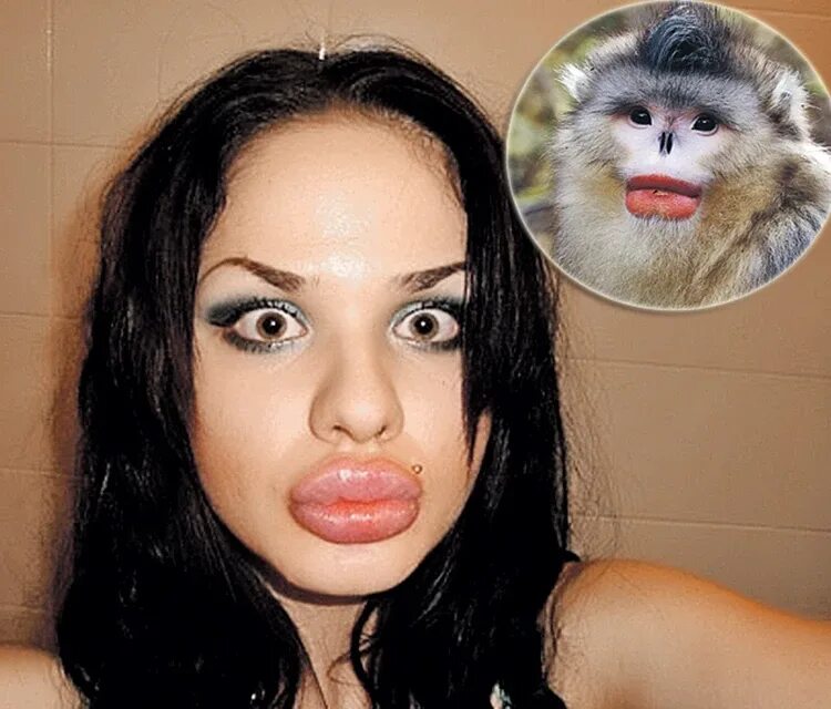 Смешные губы девушек