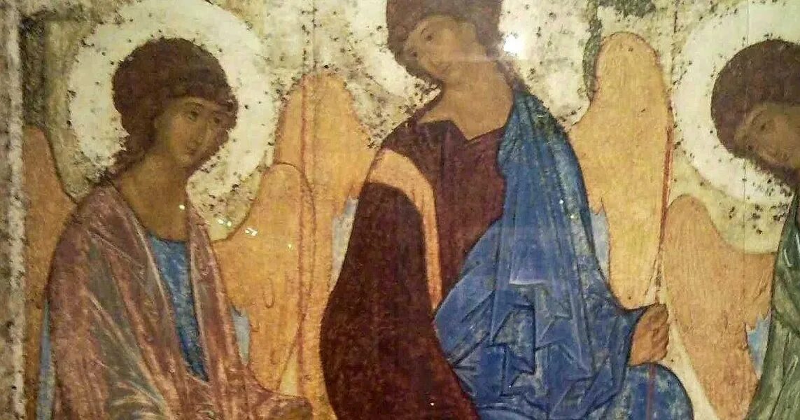 Фреска троица андрея рублева. «троица»андрей рублев,(1422). Троица рублева икона. Фреска троица андрея рублева. Троица рублева икона.