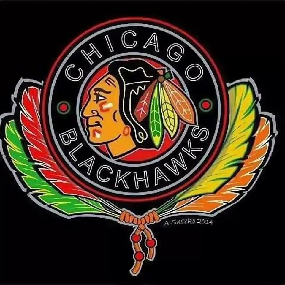 Fathead 38 in. H x 45 in. W Chicago Blackhawks Logo Wall Mural 64-64314 - The Ho