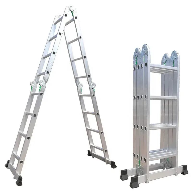 Лестница раскладная алюминиевая 6 метров. Лестница-трансформер алюминиевая 6м. 9.6M Aluminum Multifunctional Ladder/алюминиевая многофункциональная лестница 9,6 м. Лестница алюминиевая 2-х секционная 6м.
