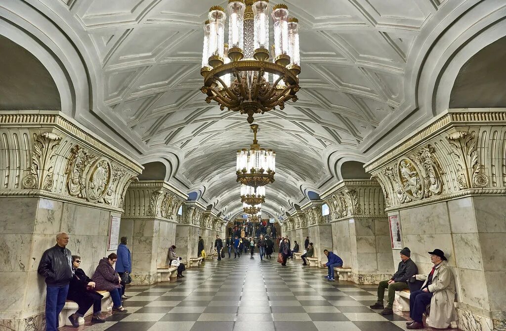 Метро Проспект Мира, кольцевая (metro Prospekt Mira, line 5) Moscow metro, Under