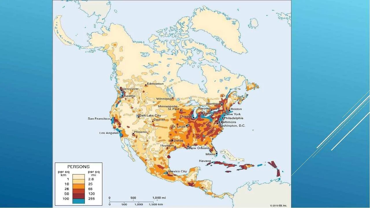 Какой город в северной америке крупнейший. Карта плотности населения Северной Америки. Плотность населения центральной Америки. Плотность населения Америки на карте. Карта плотности населения Южной Америки.