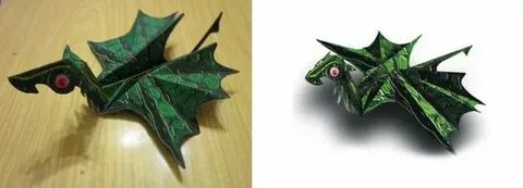 Дракон из полосок