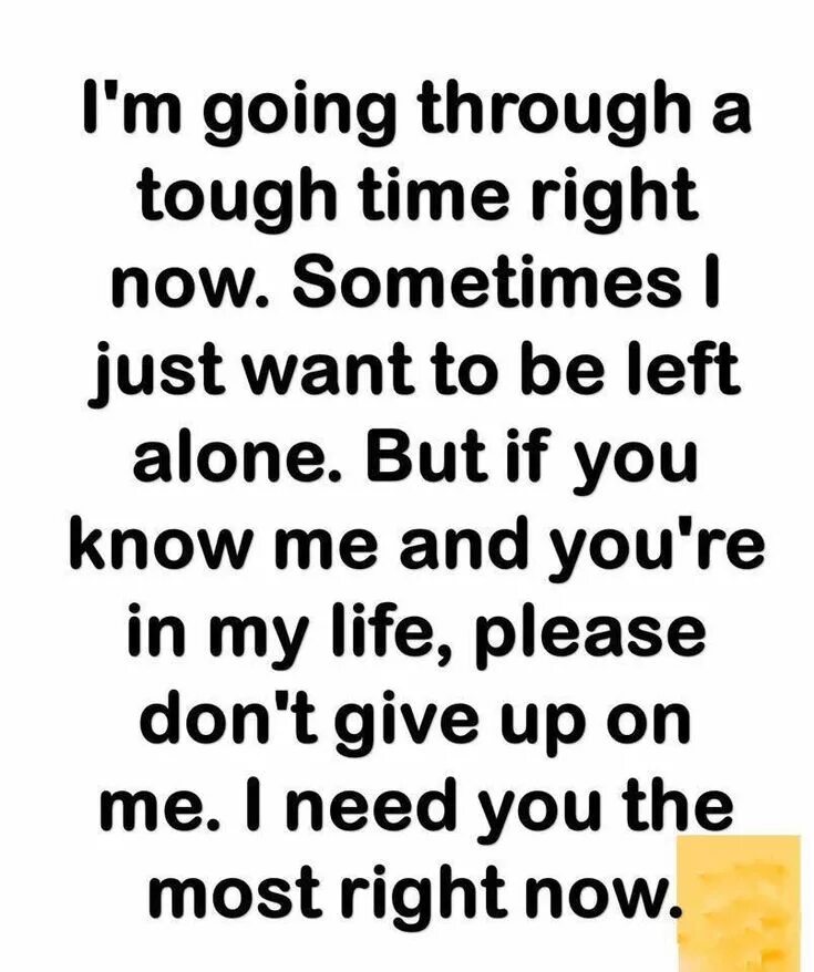 Want to be left alone. I want to be left alone.
