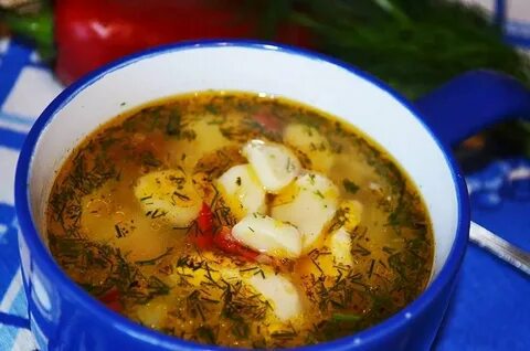 Самый вкусный суп с галушками