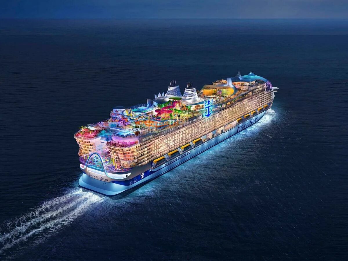 Круиз royal caribbean. Самый большой лайнер в мире 2025. самый большой круизный лайнер в мире. самый большой круизный лайнер в мире 2025. самый большой лайнер круизный в мире icon of the seas.