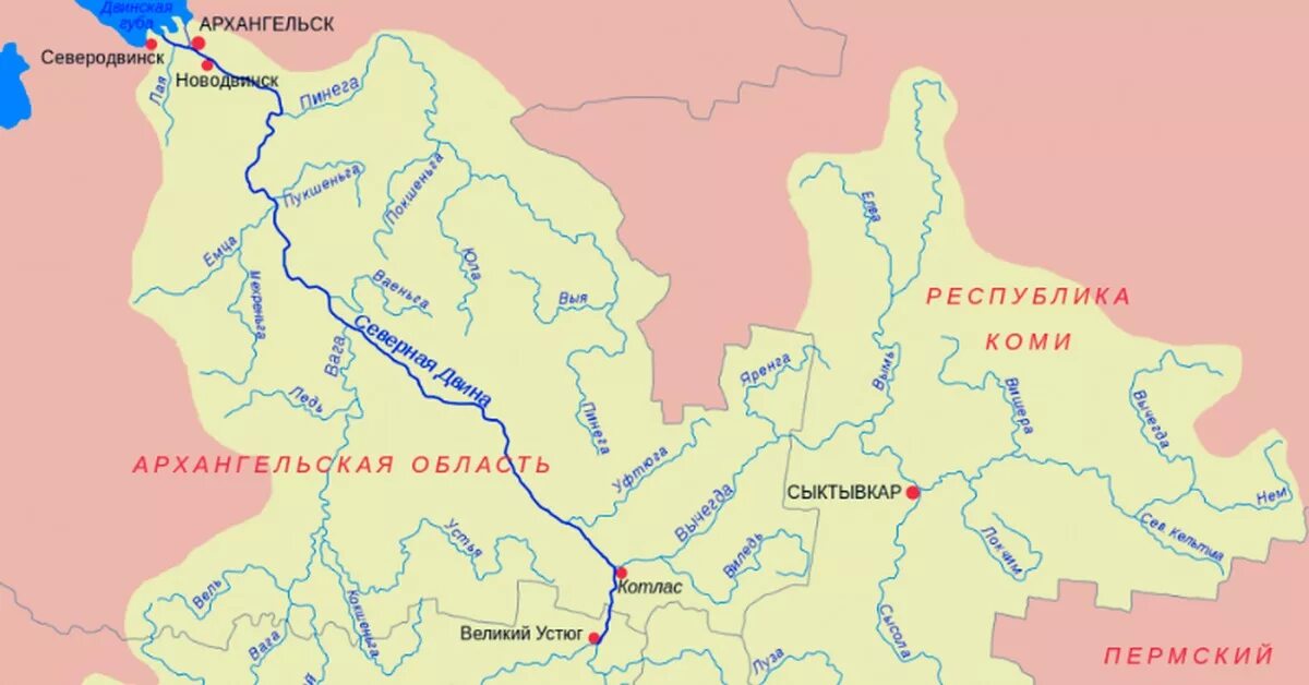Река Северная Двина на контурной карте. Исток и Устье реки Северная Двина на карте. Исток реки Северная Двина. Бассейн реки Северная Двина.
