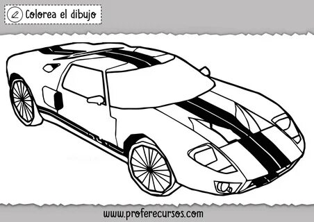 Dibujos de Coches de Carrera para colorear