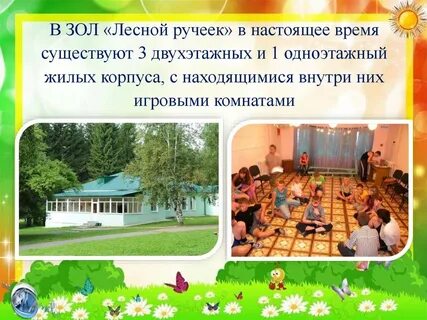 Прочитайте предложения у лесного ручейка