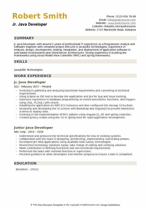 Junior java разработчик вакансии. Резюме junior java developer. пример резюме java junior. примеры резюме java разработчик junior. шаблон резюме java developer.