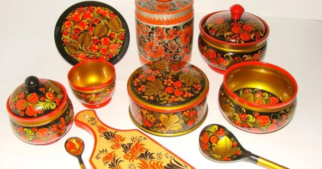 В каком городе находится современная хохломская роспись