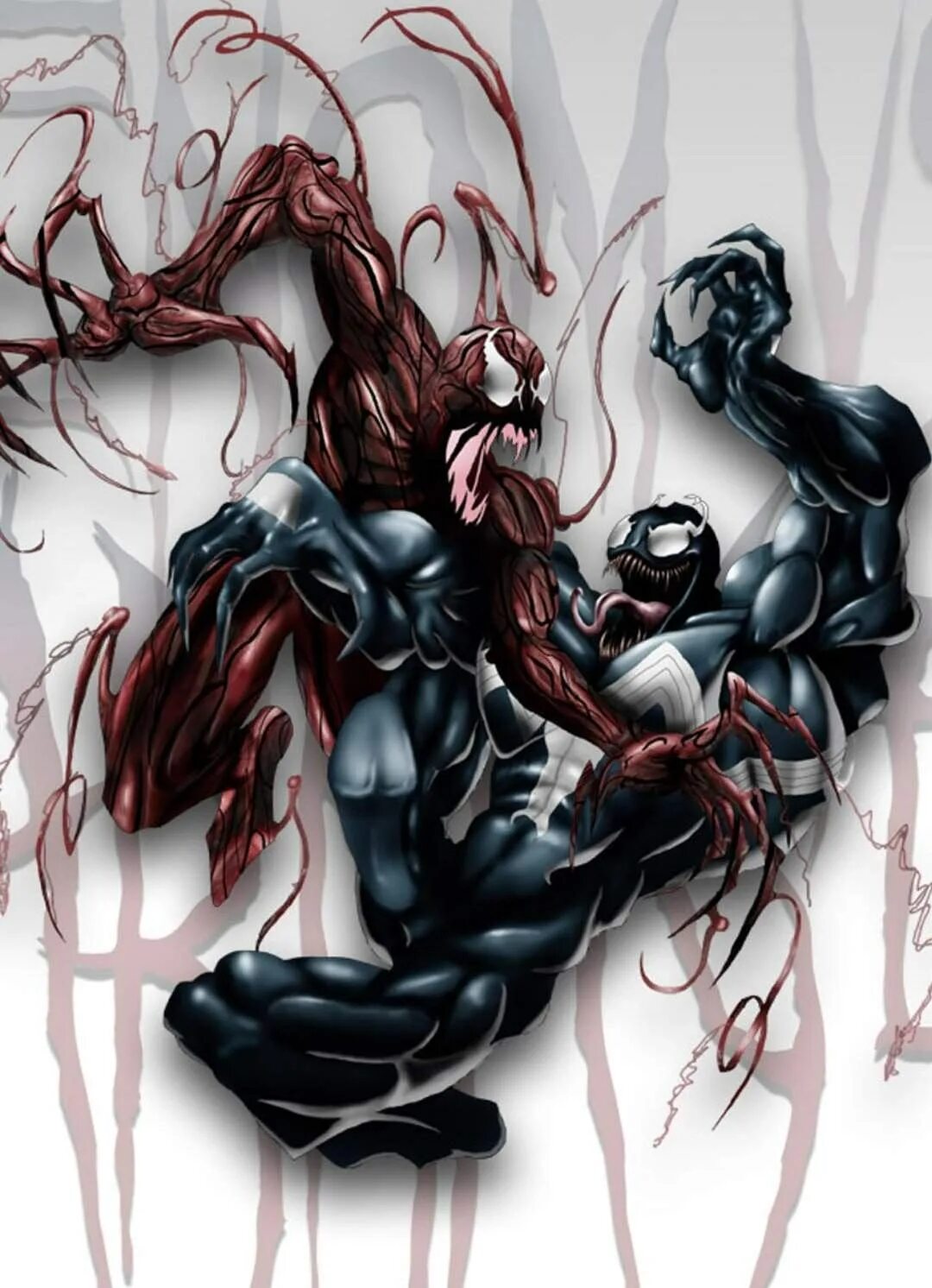 Токсин манга 9. Человек паук Веном и Карнаж. Веном 2 Карнаж человек паук. Симбиот Веном. Человек паук симбиот Карнаж.