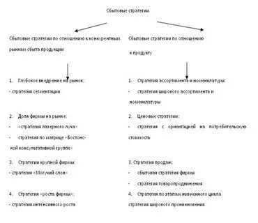 Производственно сбытовая стратегия