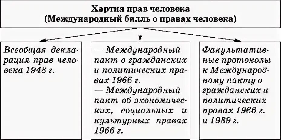 Международная защита прав пример Международное право