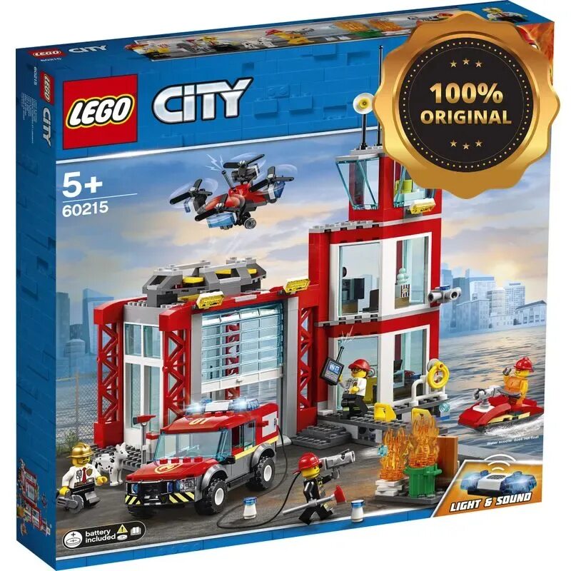 LEGO City 60215 пожарное депо. Конструктор LEGO City 60215 пожарное депо. LEGO / конструктор LEGO City 60215 пожарное депо. Конструктор LEGO City Fire 60215 пожарное депо. Сити пожарная