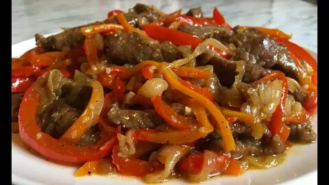 Мясо с овощами видео рецепт