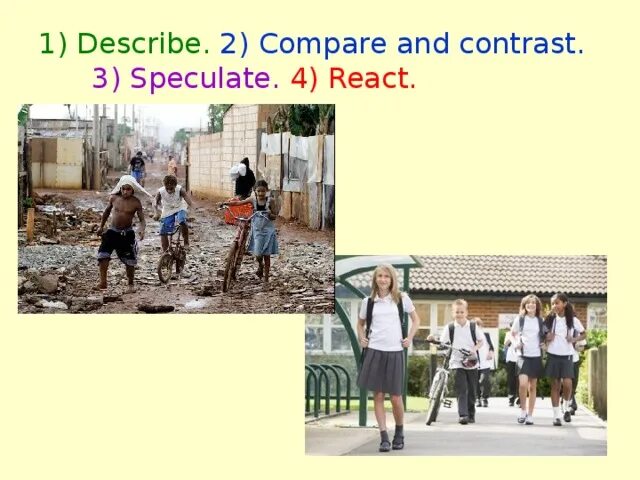 Comparing photos