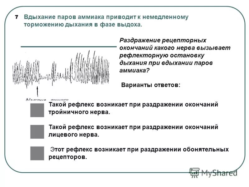 Рефлекторная остановка дыхания. При вдыхании паров аммиака. Дыхание при вдыхании паров аммиака. Ингаляции паров нашатырного спирта. Ингаляция парами аммиака.