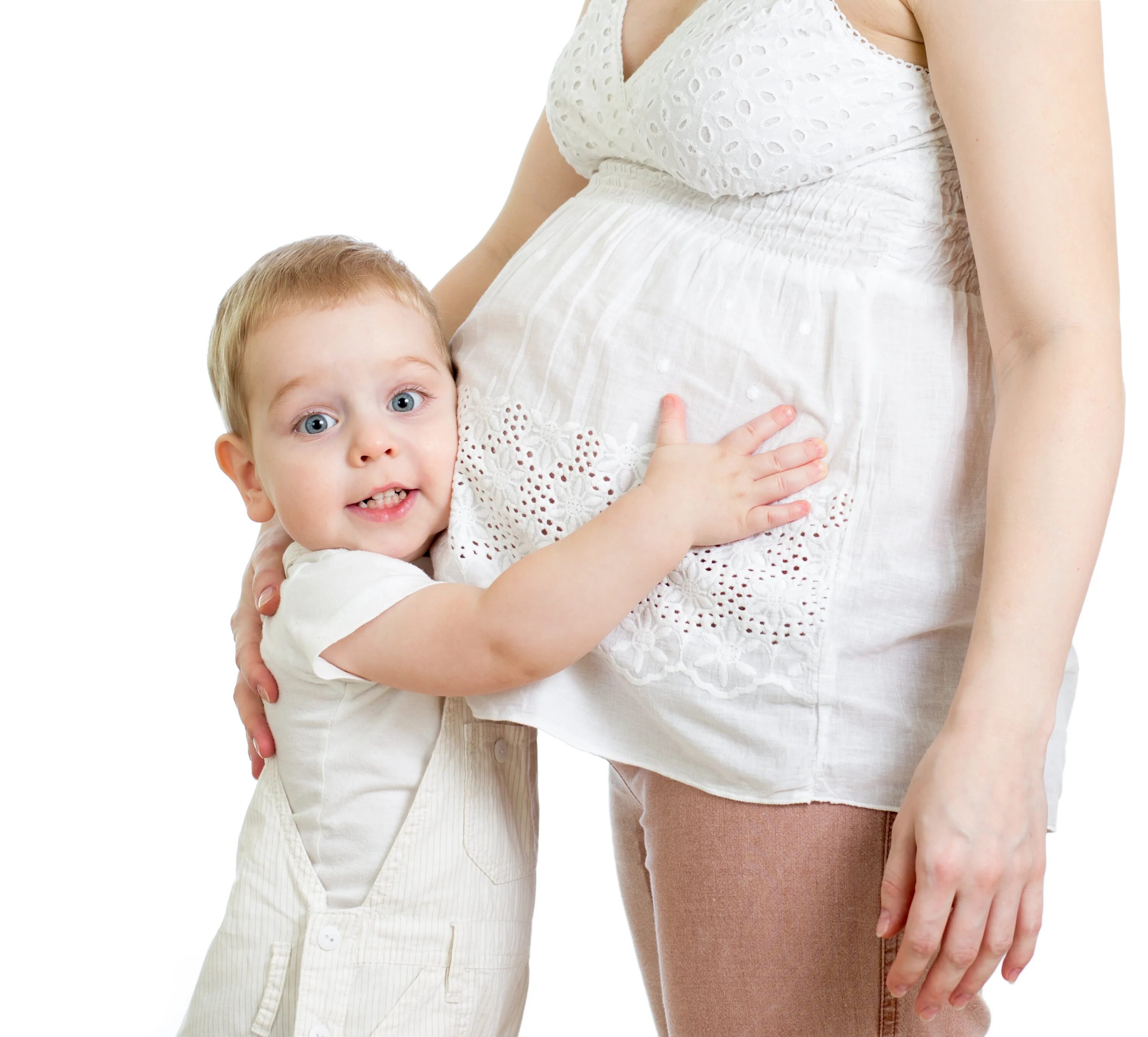 Вторая беременность девочкой. Фотосессия беременной мамы и маленького ребенка.