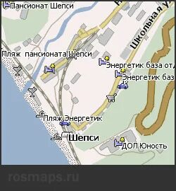 Шепси на карте