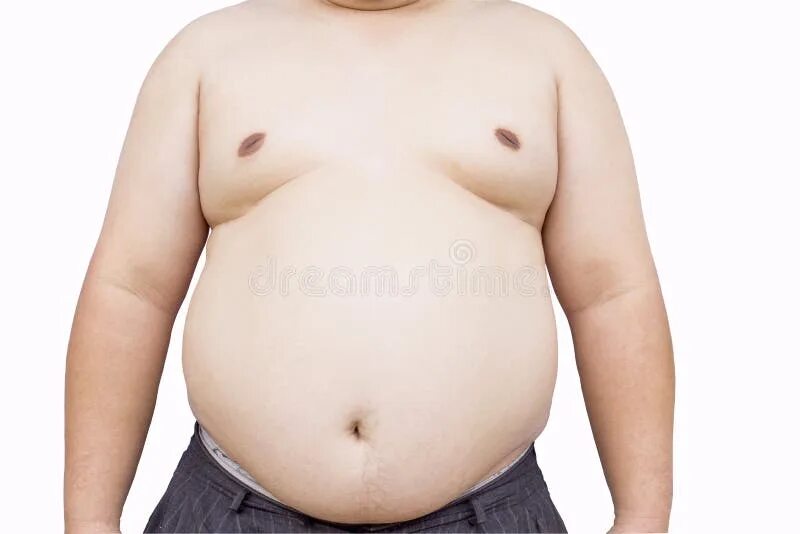 Живот толстого человека