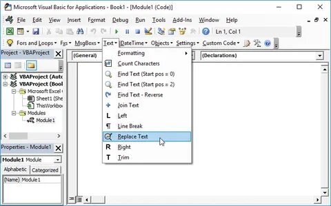 Строку vba excel