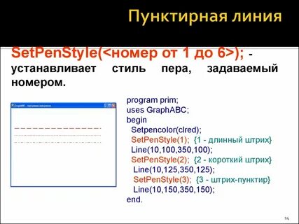 Штриховая линия