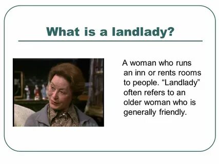Landlady перевод