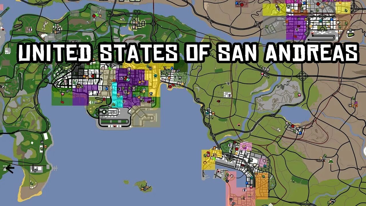 Gta stars and stripes gta sa. GTA Stars and Stripes карта. GTA Stars and Stripes Map. GTA Stars and Stripes.