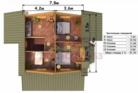 Планировки каркасных домов