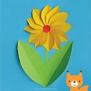 Цветы из бумаги 1 класс технология