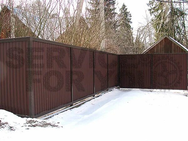 Заборы из профнастила в Казани