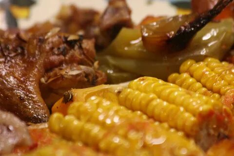 Кукуруза с мясом