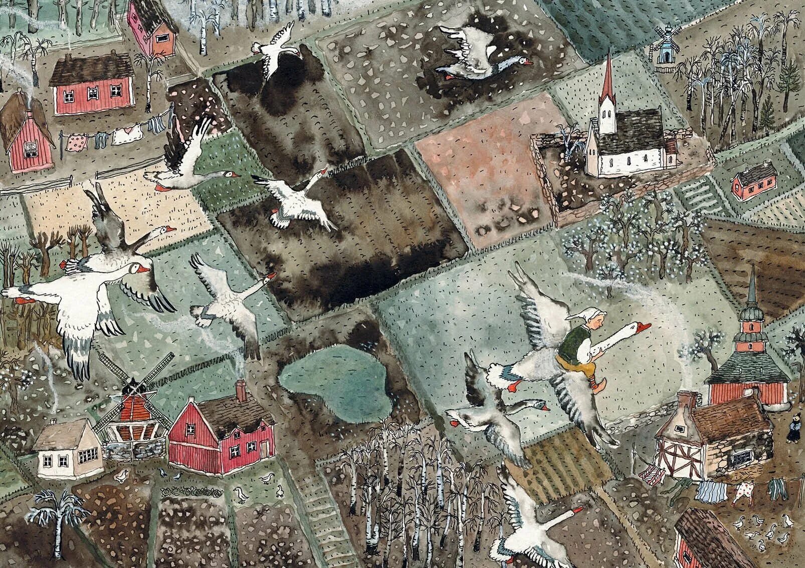 удивительный приключения нильса с дикими