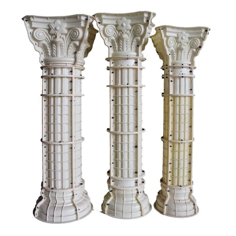 Купить колонны пластиковые. Колонна 1254. Колонны бетонные декоративные. Форма для заливки колонн. Пластиковая колонна.