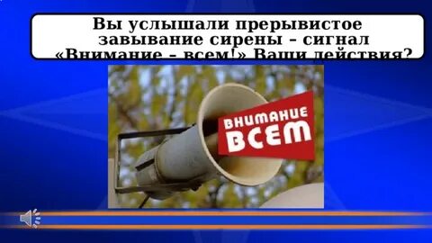 Вы услышали прерывистое завывание сирены