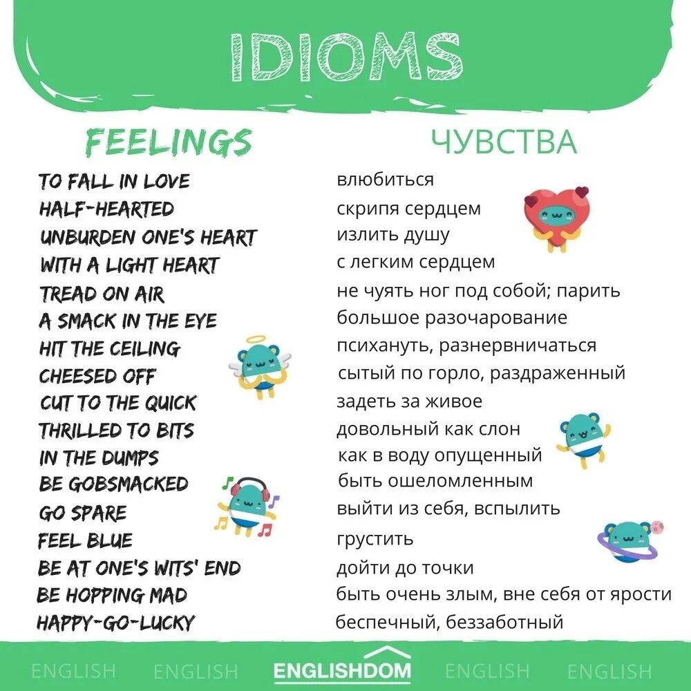 Feeling idioms. Английский язык. Идиомы. Идиомы на английском. Идиомы на английском языке с переводом. Идиуоми английский язык.