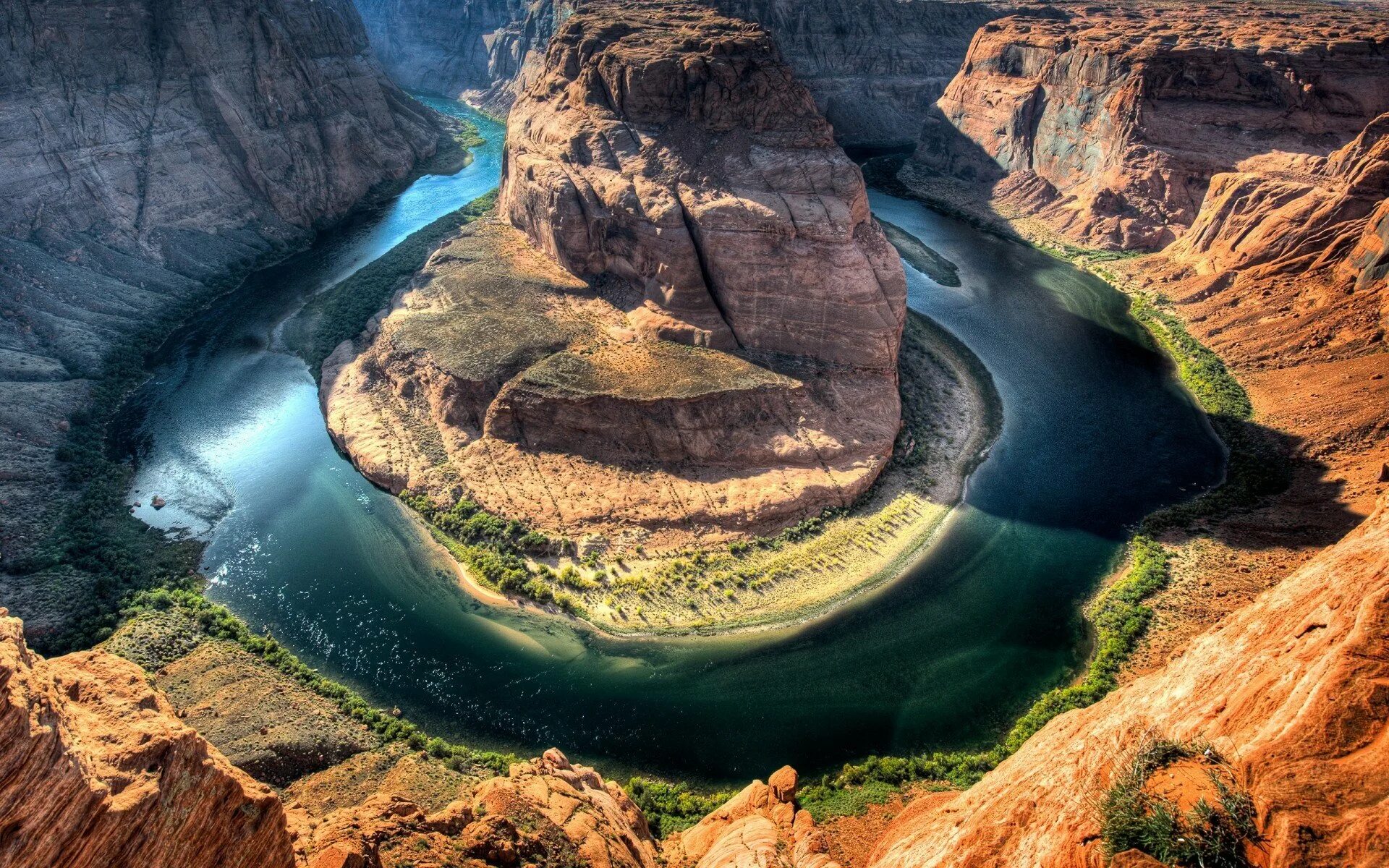 Фулл фотка. Каньон подкова Аризона. Изгиб реки Колорадо (США). Каньоны Аргентины. Река Колорадо, Амазонка.