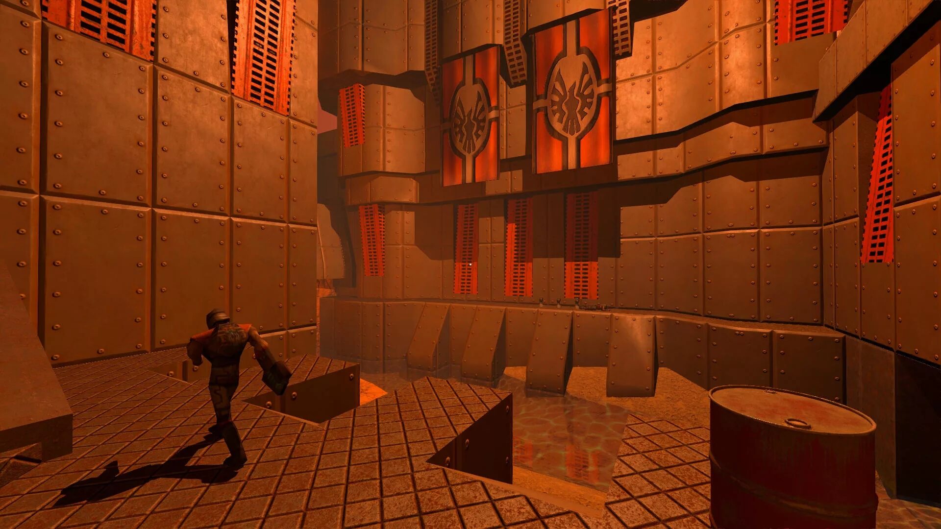 Quake ii. Quake 2. quake 2 retexture project. quake 1 e1m2. quake 2 моды.