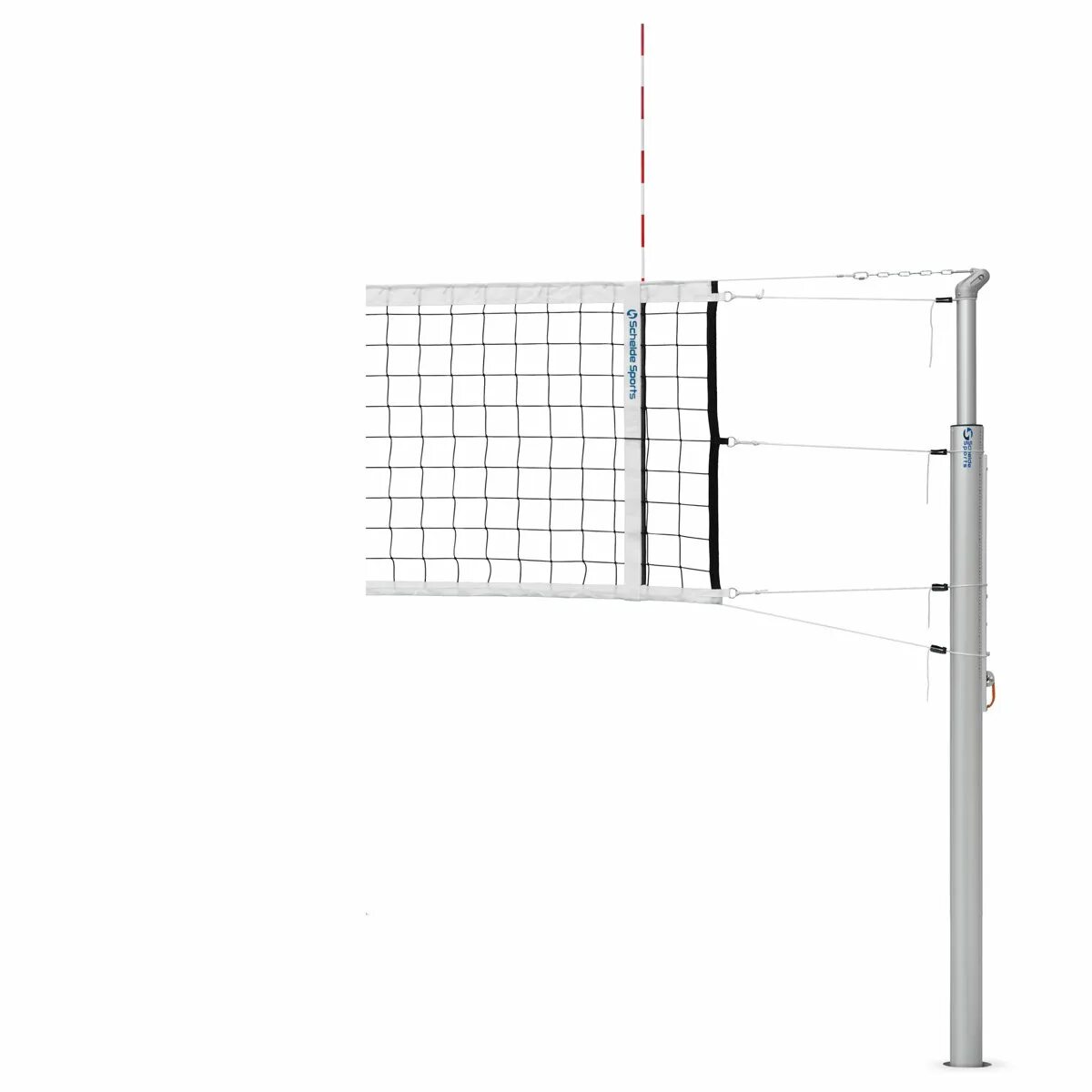 Система натяжения волейбольной сетки. Система волейбольная телескопическая SRX Schelde Sports 1654055. Крепление волейбольной сетки к стойкам. Волейбольные стойки Schelde. Верхний край сетки в волейболе