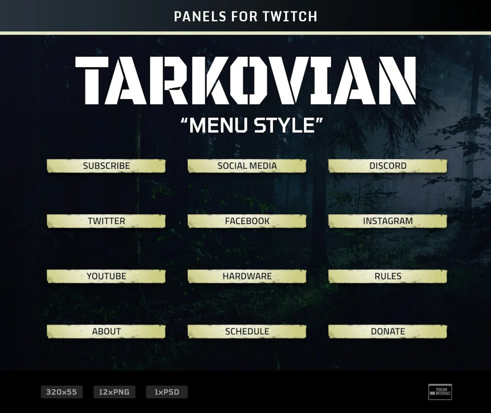 Twitch following list
