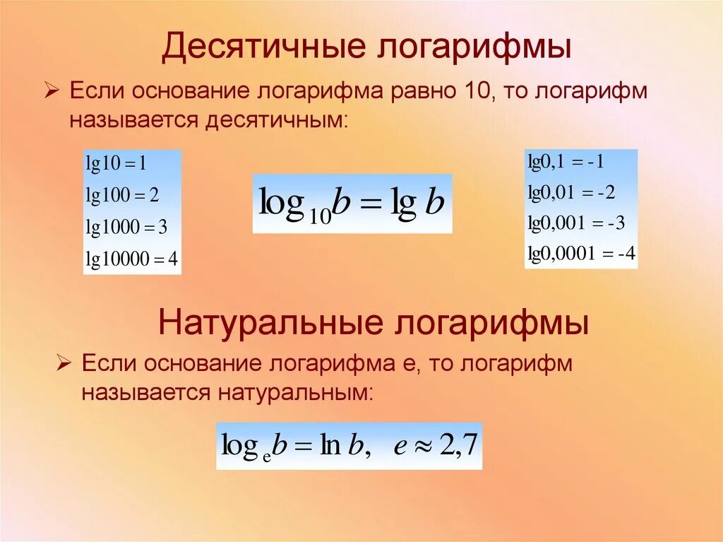 Ln log. Формула нахождения логарифма через десятичный логарифм. Формулы десятичных логарифмов. Свойства десятичных логарифмов. Свойства логарифма десятичныз.