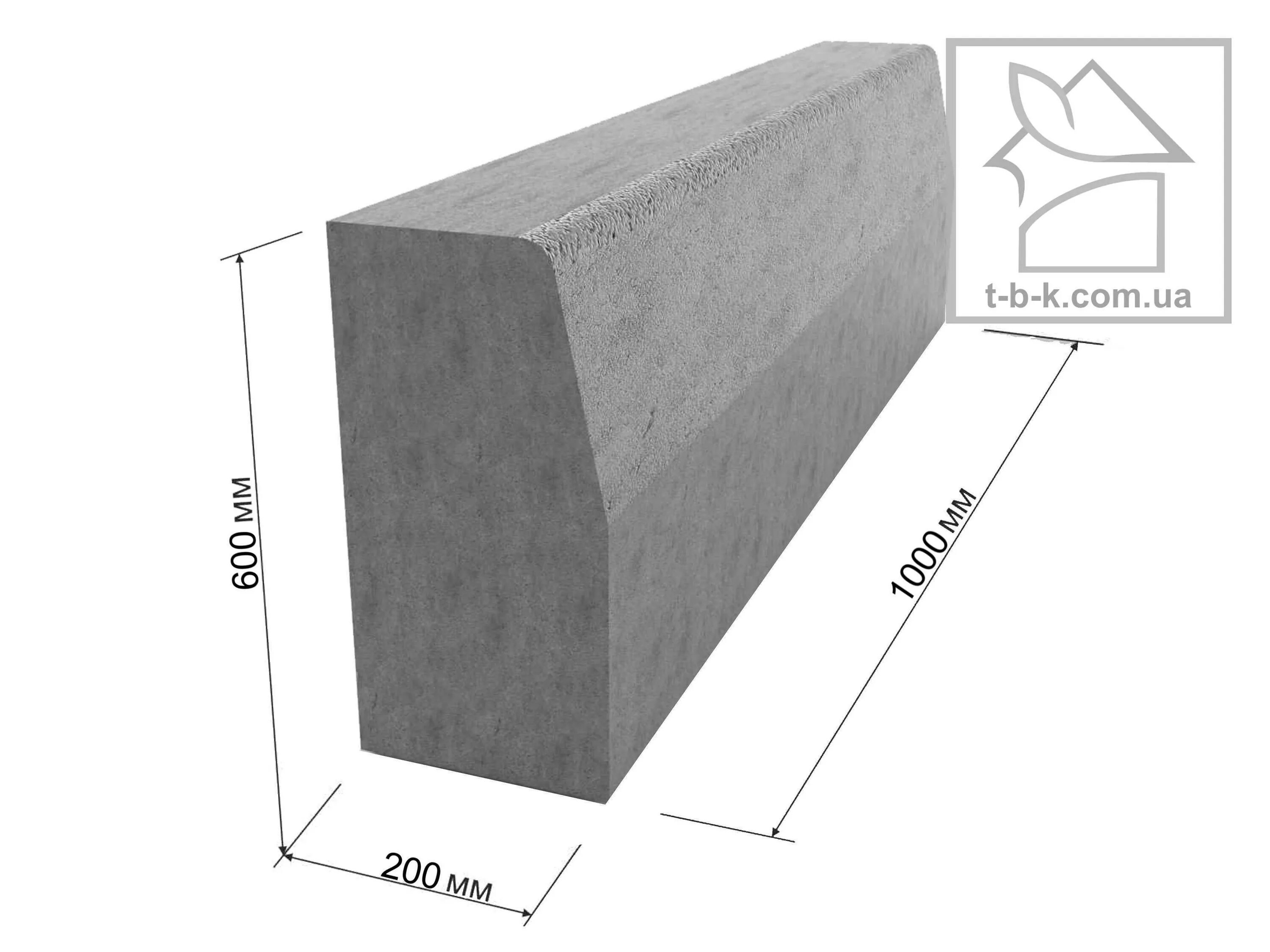 Бордюр размеры бетонные