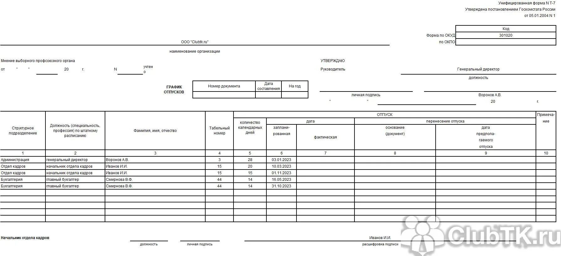 Форма т 0. Форма т-7 график отпусков 2022. График отпусков т-7 на 2022 год. График отпусков форма 2022. Образец заполнения Графика отпусков 2022.