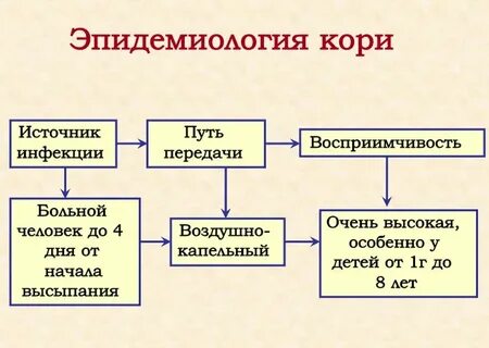 Пути передачи кори