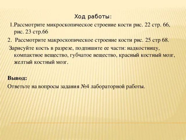 Вывод стр. Вывод о микроскопическом строении кости. Вывод о строении костей. Вывод по теме микроскопическое строение кости. Микроскопическое строение кости лабораторная работа 8.