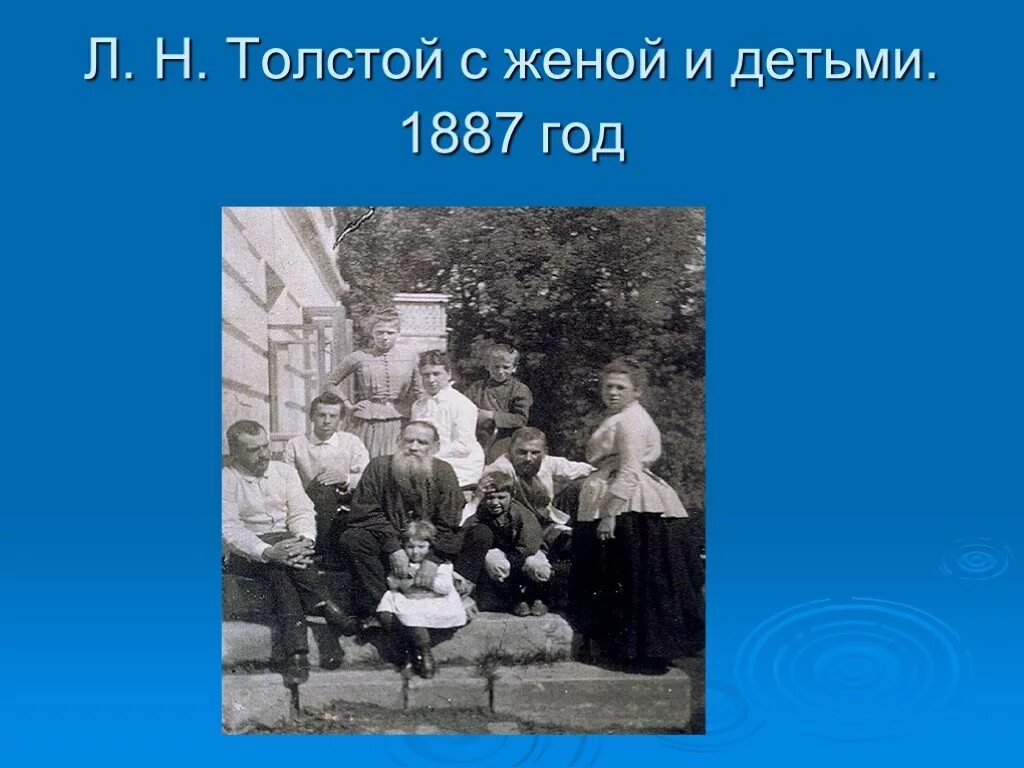 Имена детей Льва Николаевича Толстого. Лев Николаевич толстой 1828 1910. Толстой и дети презентация. Толстой с женой и детьми. Толстой был женат